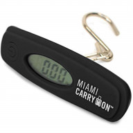 Miami CarryOn Digital Luggage Scale with Hook - up to 110 Lbs. (Black)