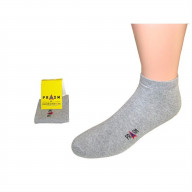 PRASM (Premium Egyptian Cotton) MENS Low-Cut Ankle Socks - 1 PAIR-Light Grey