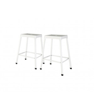 Monoce stool with white coating legs