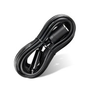 14 ft Car Cigarette Lighter Socket Extension Cord Cable 12V/24V (Black)