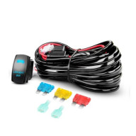 Nilight 14AWG Heavy Duty Wiring Harness Kit 12V with 5Pin Laser On off LED Light Bar Rocker Switch-1 Lead