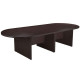 Boss 120W x 47D Race Track Conference Table-Mocha