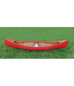Red Wooden Canoe 10ft With Ribs Curved Bow