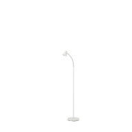 48 Tall Landri Gooseneck Mini Reading LED Floor Lamp, Satin White