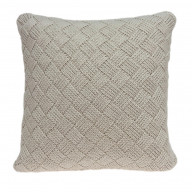 Parkland Collection Aldo Transitional Beige Pillow Cover With Poly Insert