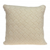 Parkland Collection Caden Transitional Beige Pillow Cover With Poly Insert