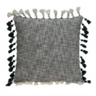 Parkland Collection Arwen Transitional Grey And Slate Throw Pillow