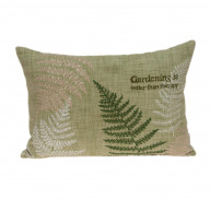 Parkland Collection Eureka Tropical Green Pillow Cover With Poly Insert