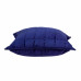 Parkland Collection Augusta Transitional Royal Blue Solid Quilted Pillow Cover With Poly Insert