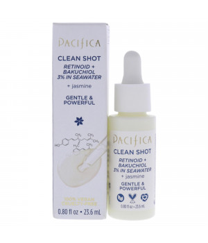 Clean Shot Retinoid and Bakuchiol 3 Percent In Seawater by Pacifica for Unisex - 0.8 oz Serum