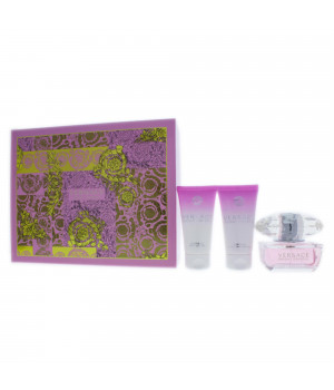 Versace Bright Crystal by Versace for Women - 3 Pc Gift Set 1.7oz EDT Spray, 1.7oz Perfumed Bath and Shower Gel, 1.7oz Body Lotion