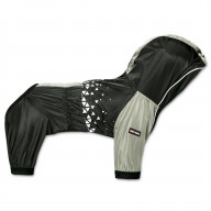 Dog Helios 'Vortex' Full Bodied Waterproof Windbreaker Dog Jacket- Small/Black