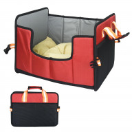 Pet Life 'Travel-Nest' Folding Travel Cat and Dog Bed - Small / Red