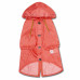 Touchdog Split-Vent Designer Waterproof Dog Raincoat- Large/Red