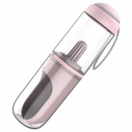 Pet Life 'PYURE' Handheld Travel Filtered Water Feeder - One Size / Pink