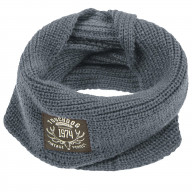 Touchdog Heavy Knitted Winter Dog Scarf- One Size/Grey
