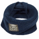 Touchdog Heavy Knitted Winter Dog Scarf- One Size/Navy