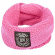 Touchdog Heavy Knitted Winter Dog Scarf- One Size/Pink