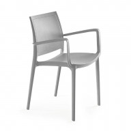 P'kolino Luna Modern Chair w/ Arms - Grey Set of 2