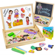 ducational Magnetic Toys with Magnet Board, Dry Erase Board