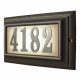 Edgewood Large Lighted Address Plaque in Oil Rub Bronze Frame Color