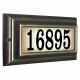 Edgewood Standard Lighted Address Plaque in French Bronze Frame Color