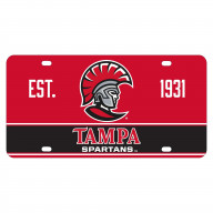 University of Tampa Spartans Metal License Plate