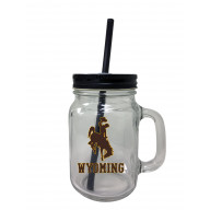 Wyoming Cowboys 16 oz Mason Jar Tumbler 3-Pack