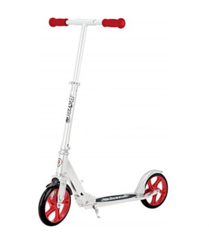 A5 Lux Scooter - Silver/Red
