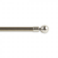 Bola Curtain Rod 7/16 inch 28-48 inch - Satin Nickel