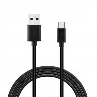 Reiko 3.3FT PVC Material Type C USB 2.0 Data Cable In Black And Simple Packaging