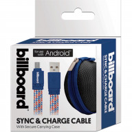 6' Micro USB Sync & Charge Cable Blue