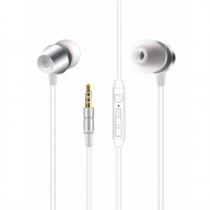 High Quality Sound Universal In-ear Earphones In Silver