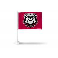 Georgia Red Flag With New Bulldog Logo Car Flag