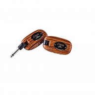 Complete Digital Wireless System for Acoustic & Electric Instruments - 2.4 GHz/ 4 Channel - Transmitter & Receiver - Walnut Design
