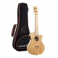 Bamboo Series All Solid Tenor Acoustic-Electric Ukulele with Bag