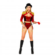 5101 - 4pc Big Top Mistress - Small / Red/Gold