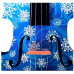 SNOWFLAKE BLUE DELUXE VIOLIN OUTFIT 3/4