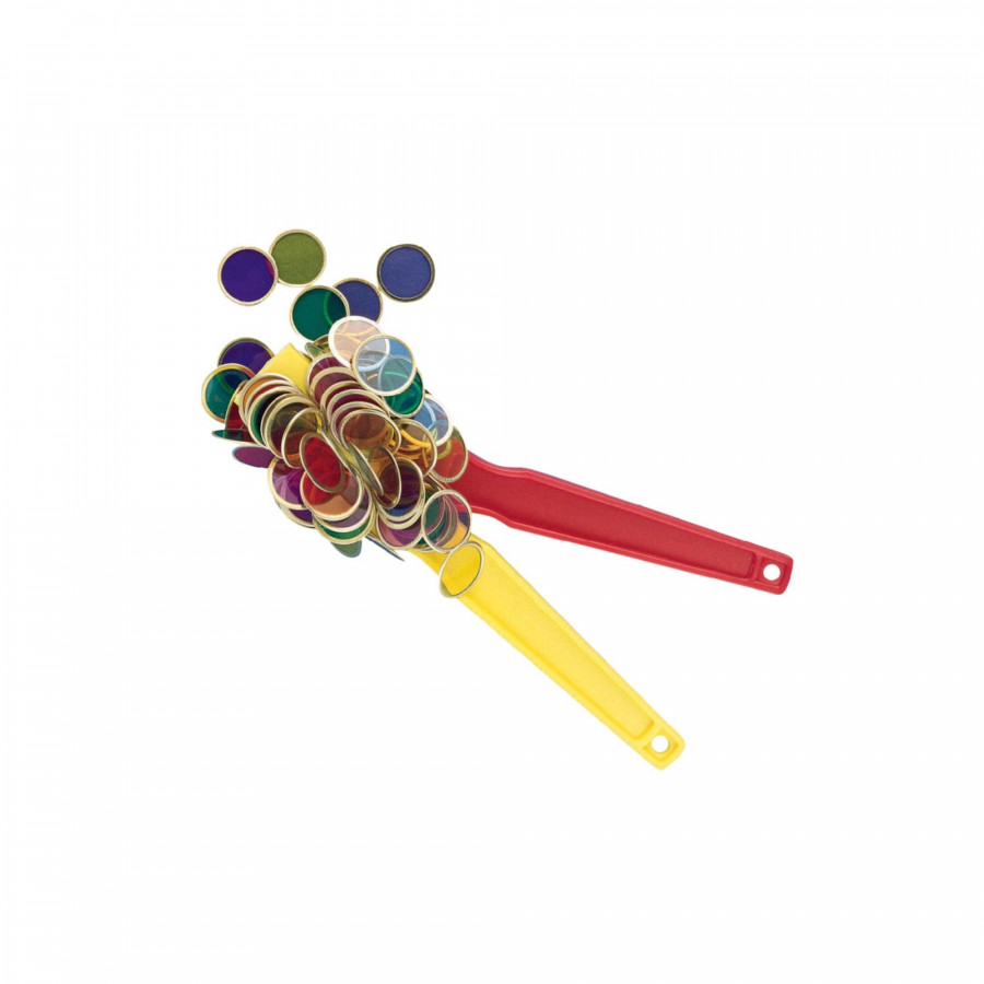 Dowling Durable Magnetic Wand and Chip Set with 2 Wands and 500 Chips, 8 in, Multiple Color
