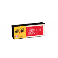 School Smart Premium Chalkboard Eraser, 5 L x 2 W x 1 H in, Felt, Black/White