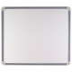 School Smart Magnetic Wipe-Off Dry Erase Board, 22 L x 17-1/2 W in, Aluminum Frame, Metal Coated