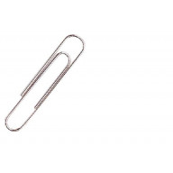 School Smart Nickel Coated Smooth Paper Clip, 1-1/4 Inches, Silver, Pack of 100