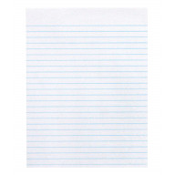 School Smart Essay and Composition Paper, 8-1/2" x 11", 15 lb, Short Way Ruling, White, Pack of 500