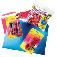 Brites File Rubber Band, 7 X 1/8 in, Multiple Color, Box of 50