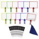 PADDLES DRY-ERASE 2 SIDED W/MARKER/SLEEVE ASST CLRS PACK OF 12