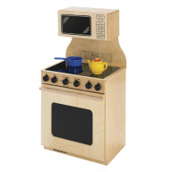 Childcraft Modern Kitchen Stove and Microwave Combo, 21-1/4 W x 15-5/8 x 42 Inches