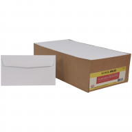 School Smart 6-3/4 Envelopes, 3-5/8 x 6-1/2 Inches, White, Pack of 500