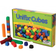 Didax Interlocking Counting Unifix Cubes with Activity Booklet, 300 Pieces