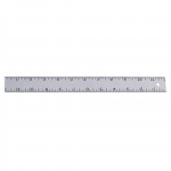 Mayes Hard Aluminum Ruler, 24 x 1-1/4 Inches