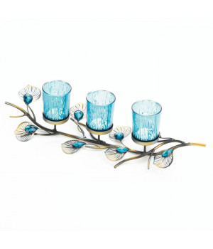 PEACOCK INSPIRED CANDLE TRIO